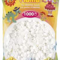 HAMA beads WHITE 1000 pieces, 1 bag
