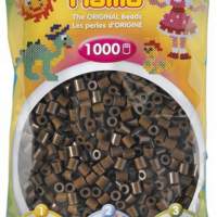 HAMA beads BROWN 1000 pieces, 1 bag